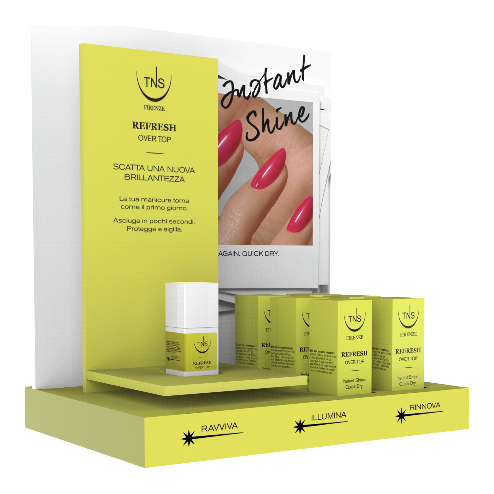 Top coat Refresh Over Top TNS 5 ml Espositore da 17 pz