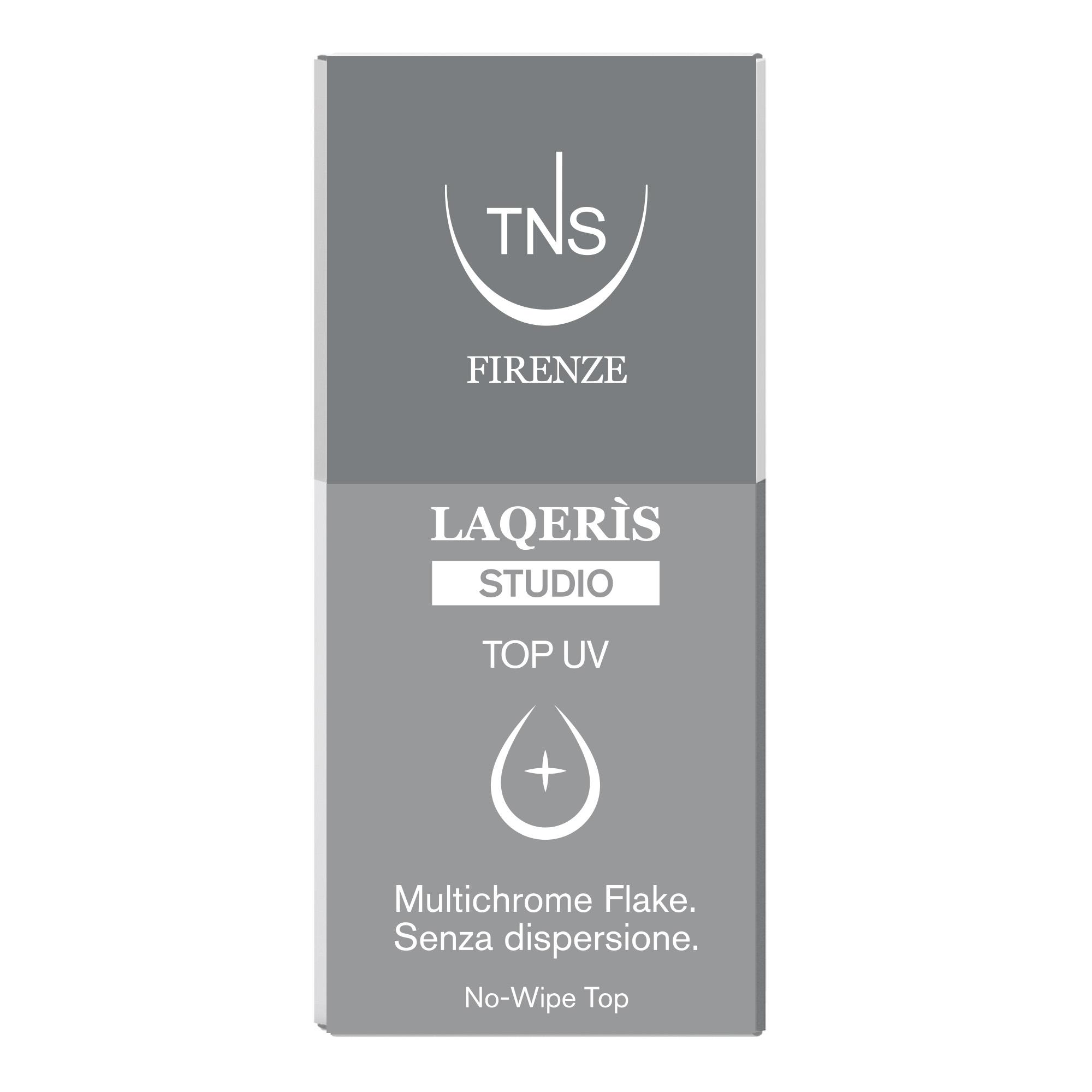 Top Coat UV Multichrome Flake per smalto semipermanente Laqerìs Studio TNS 10 ml