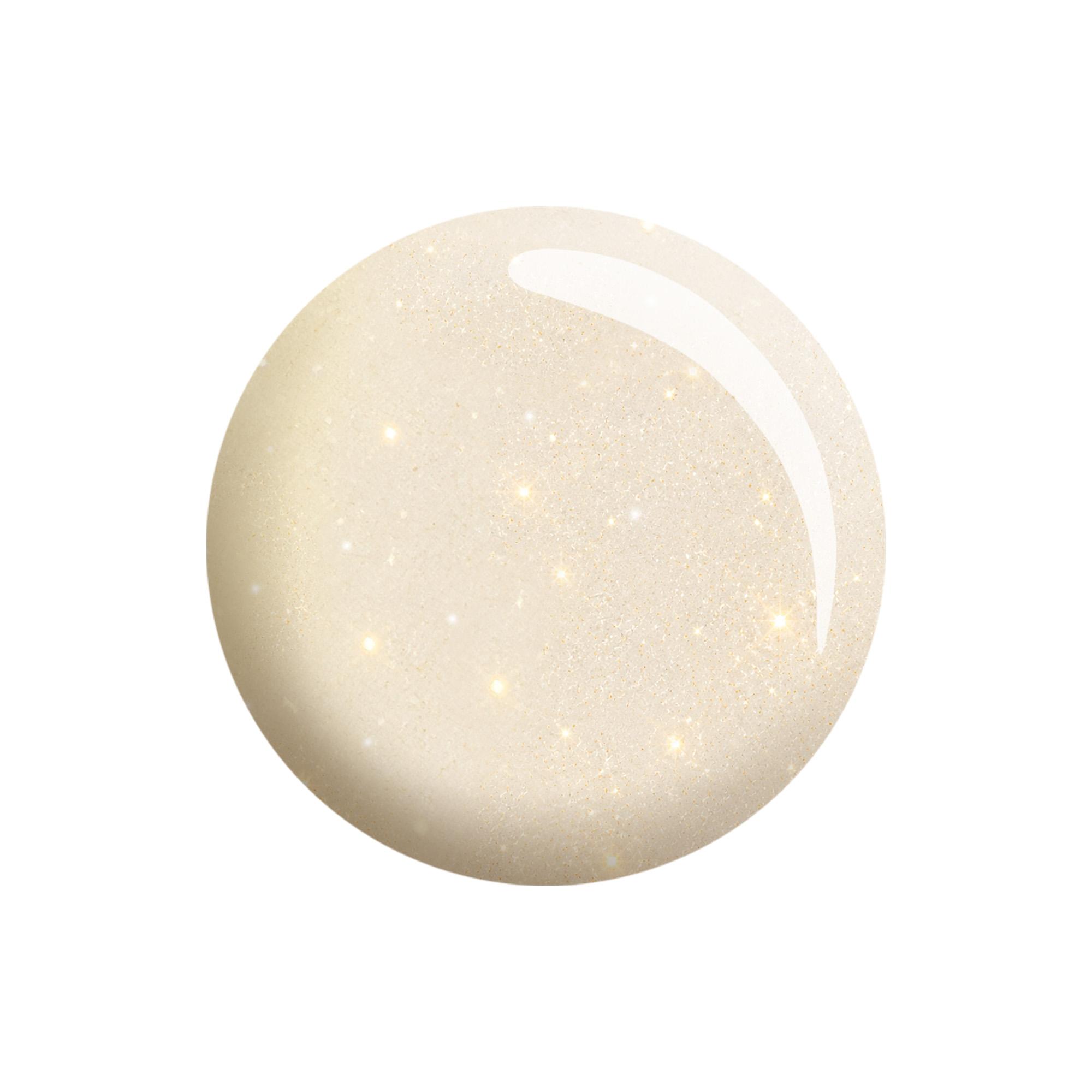 Smalto semipermanente Vanilla Sparkle bianco crema con micro-glitter dorati 10 ml Laqerìs Studio TNS