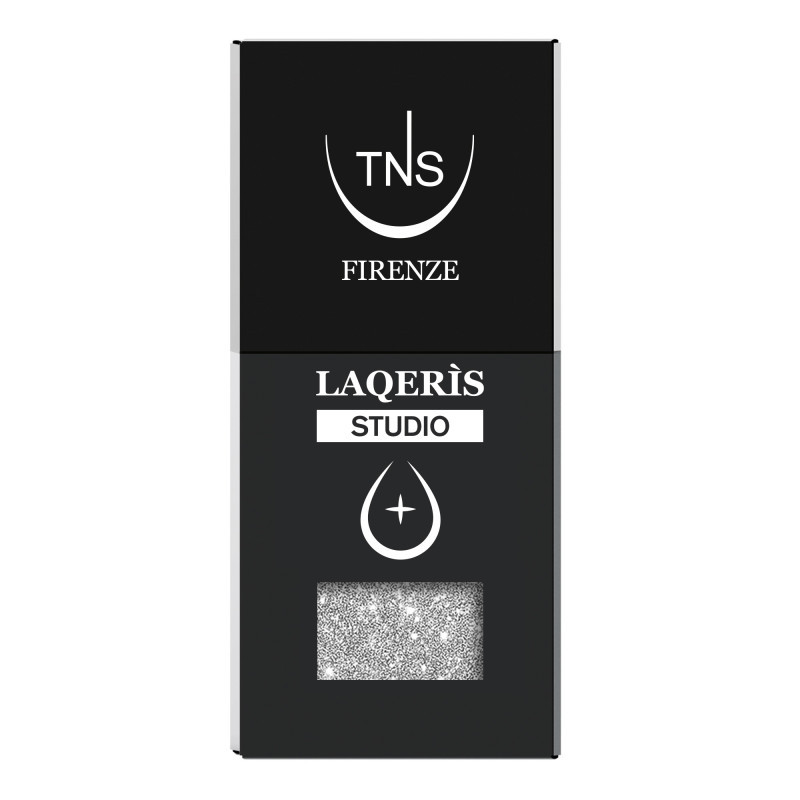 Smalto semipermanente Glitter Silver argento Laqerìs Studio TNS 10 ml