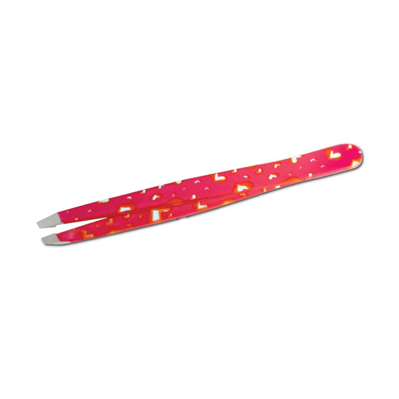 Pinzetta professionale per sopracciglia I-Love Sweet Fucsia con Punta Obliqua