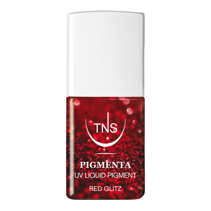 Pigmento Liquido UV Red Glitz rosso glitter 10 ml Pigmenta TNS