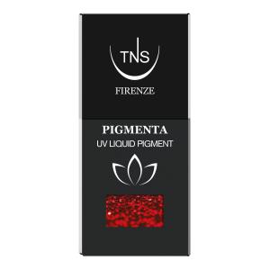 Pigmento Liquido UV Red Glitz rosso glitter 10 ml Pigmenta TNS