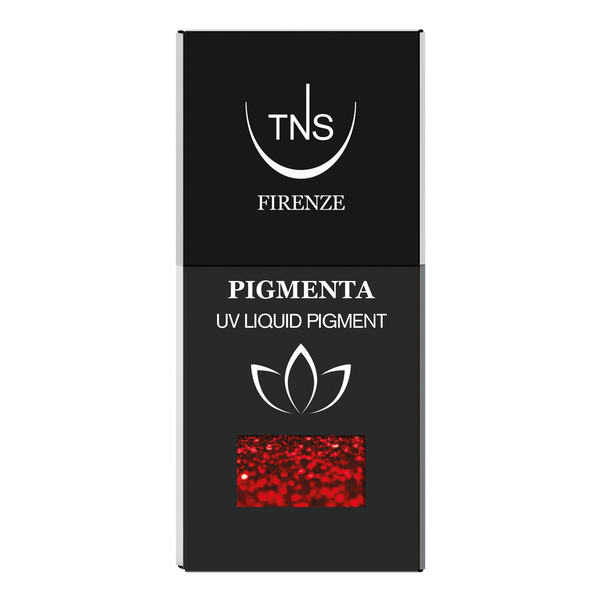 Pigmento Liquido UV Red Glitz rosso glitter 10 ml Pigmenta TNS