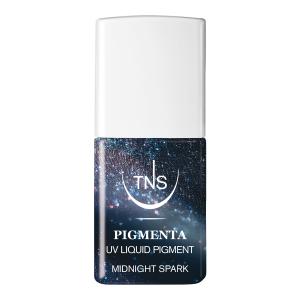 Pigmento Liquido UV Midnight Spark nero glitter  10 ml Pigmenta TNS